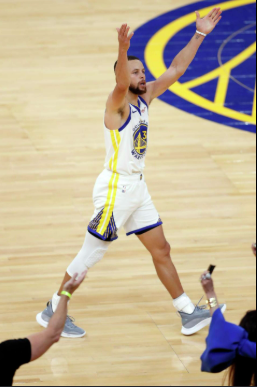 Stephen Curry Pointing Up